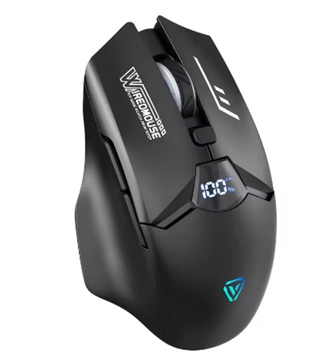 [RECARGABLE-TIPOC] MOUSE INALAMBRICO RECARGABLE 2.4G BT GAMING PUERTO C INDICADOR DE CARGA