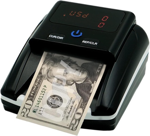 [AL-130A] MAQUINA CONTADORA Y DETECTORA DE BILLETES FALSOS 2 MODALIDADES EURO Y DOLARES UV/MG/IR AL-130A