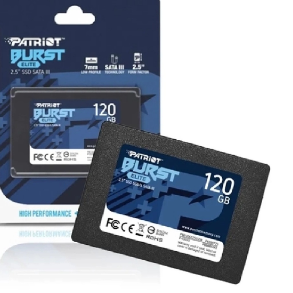 UNIDAD DISCO SSD 120 GB 2.5 SATA III 6GBPS PATRIOT