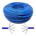 BOBINA CABLE DE RED BEGPROD UTP CAT5 INTERIOR AZUL CCA 305MTS