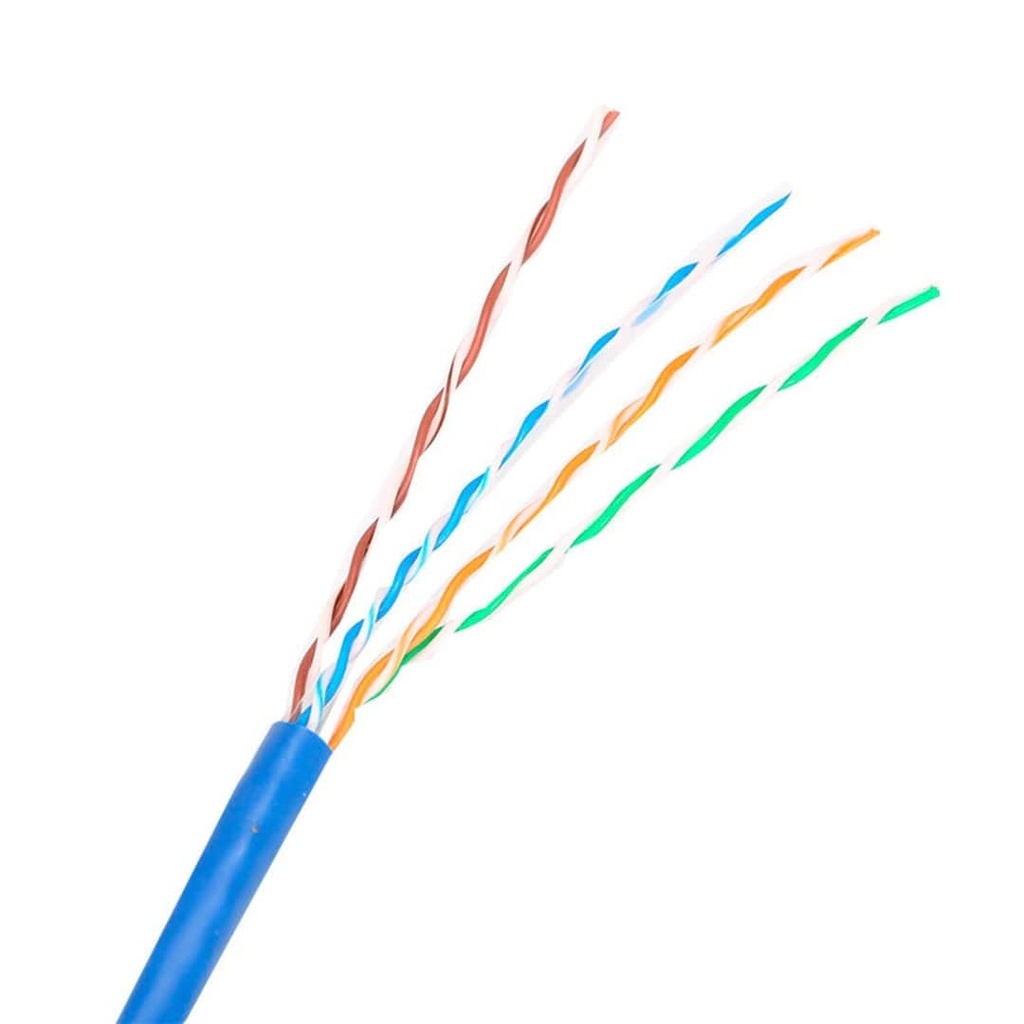 BOBINA CABLE DE RED BEGPROD UTP CAT5 INTERIOR AZUL CCA 305MTS