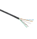 BOBINA CABLE DE RED BEGPROD UTP CAT5E EXTERIOR NEGRO CCA 305MTS