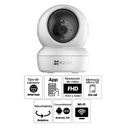 CAMARA INALAMBRICA EZVIZ C6N BALA 1080P 2 MP INTERIOR GIRATORIA COMPATIBLE CON ALEXA