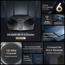 ROUTER INALAMBRICO MERCUSYS AX3000 MR80X V2 GIGABIT DOBLE BANDA 4 ANTENAS