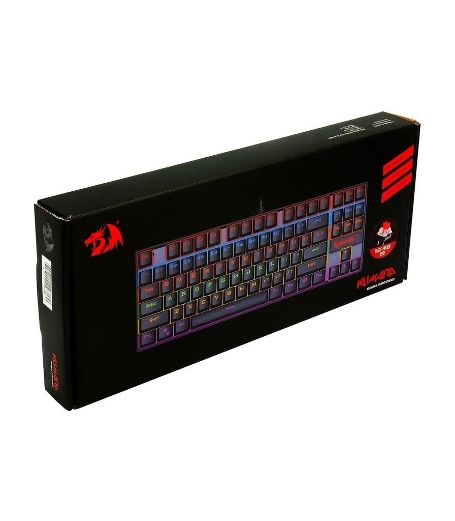 TECLADO USB  MECANICO NEGRO+RGB GAMING REDRAGON