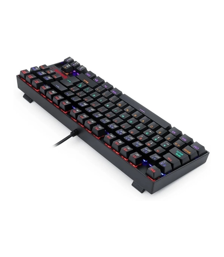 TECLADO USB  MECANICO NEGRO+RGB GAMING REDRAGON