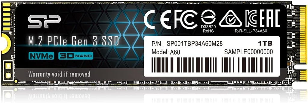 UNIDAD DE ESTADO SOLIDO M.2 PCIE NVME 1TB A60