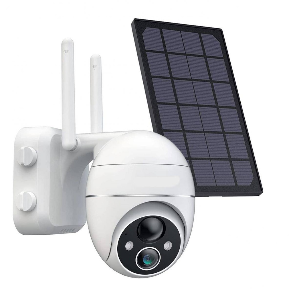 CAMARA INALAMBRICA HOOSIE DQ201 2K 3MP PANEL SOLAR BATERIA EXTERIOR