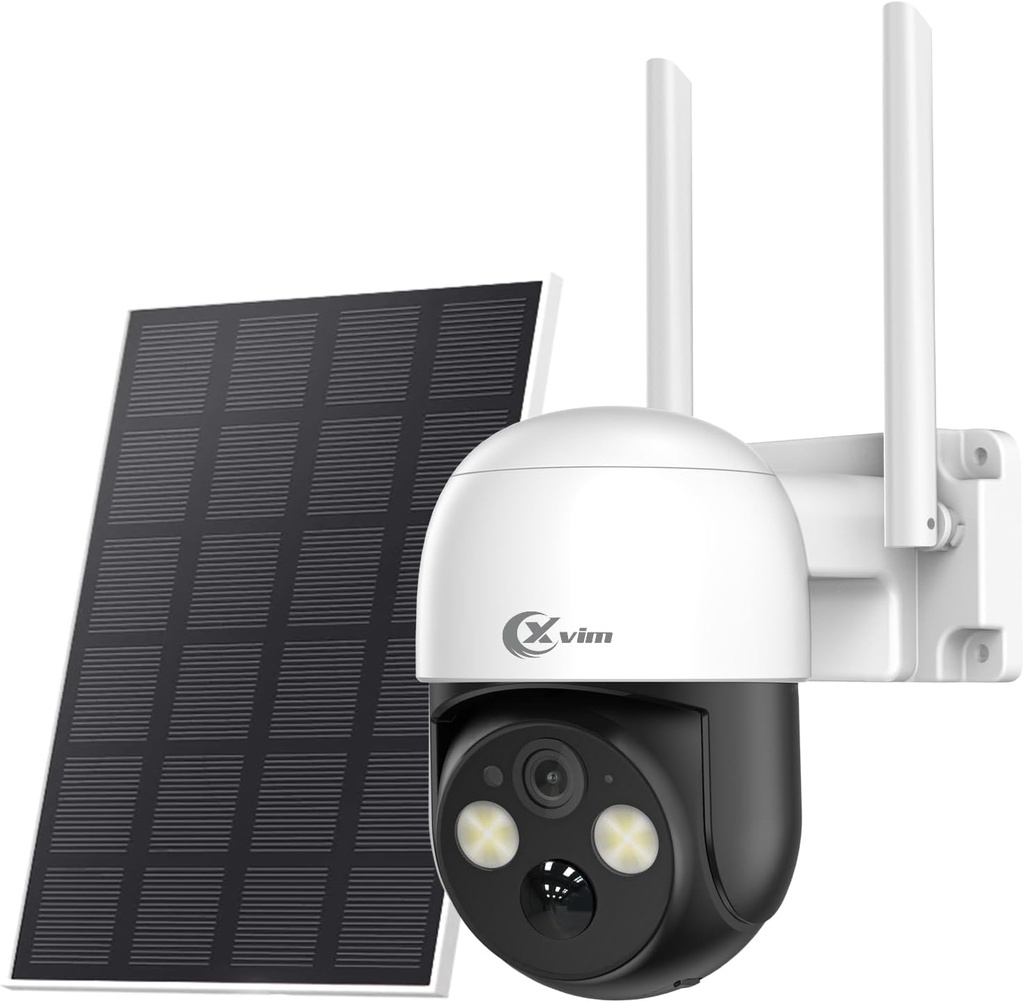 CAMARA INALAMBRICA XVIM 2.5K 5MP PANEL SOLAR BATERIA EXTERIOR