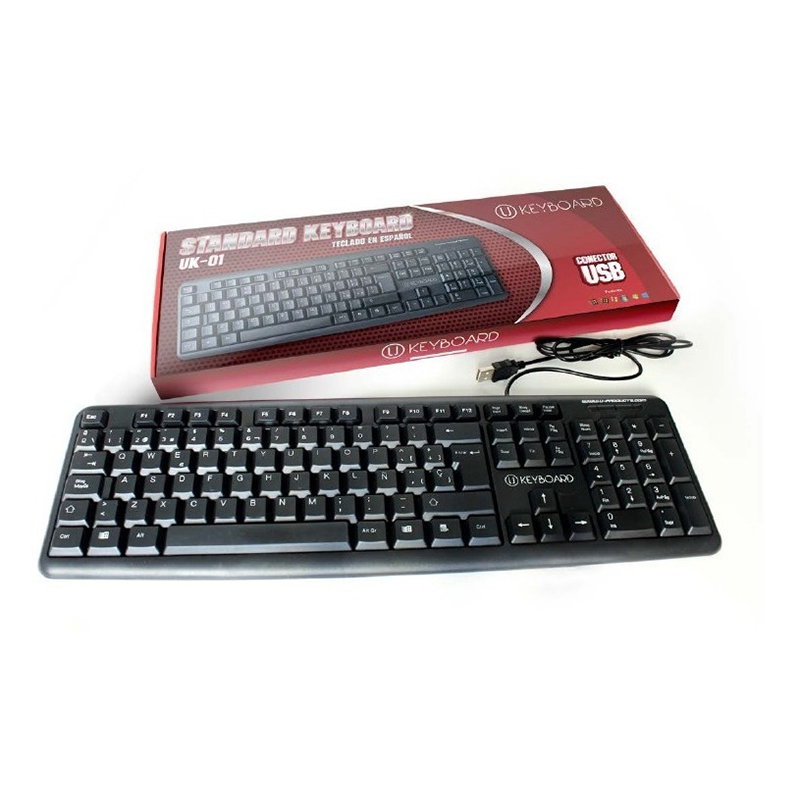 TECLADO USB UP UK-01 NEGRO ESPAÑOL