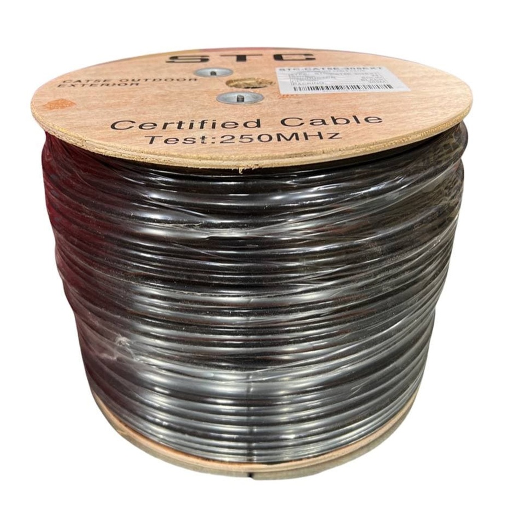 BOBINA DE CABLE UTP CAT5 EXTERIORES STC CCA 70/30 305MTS