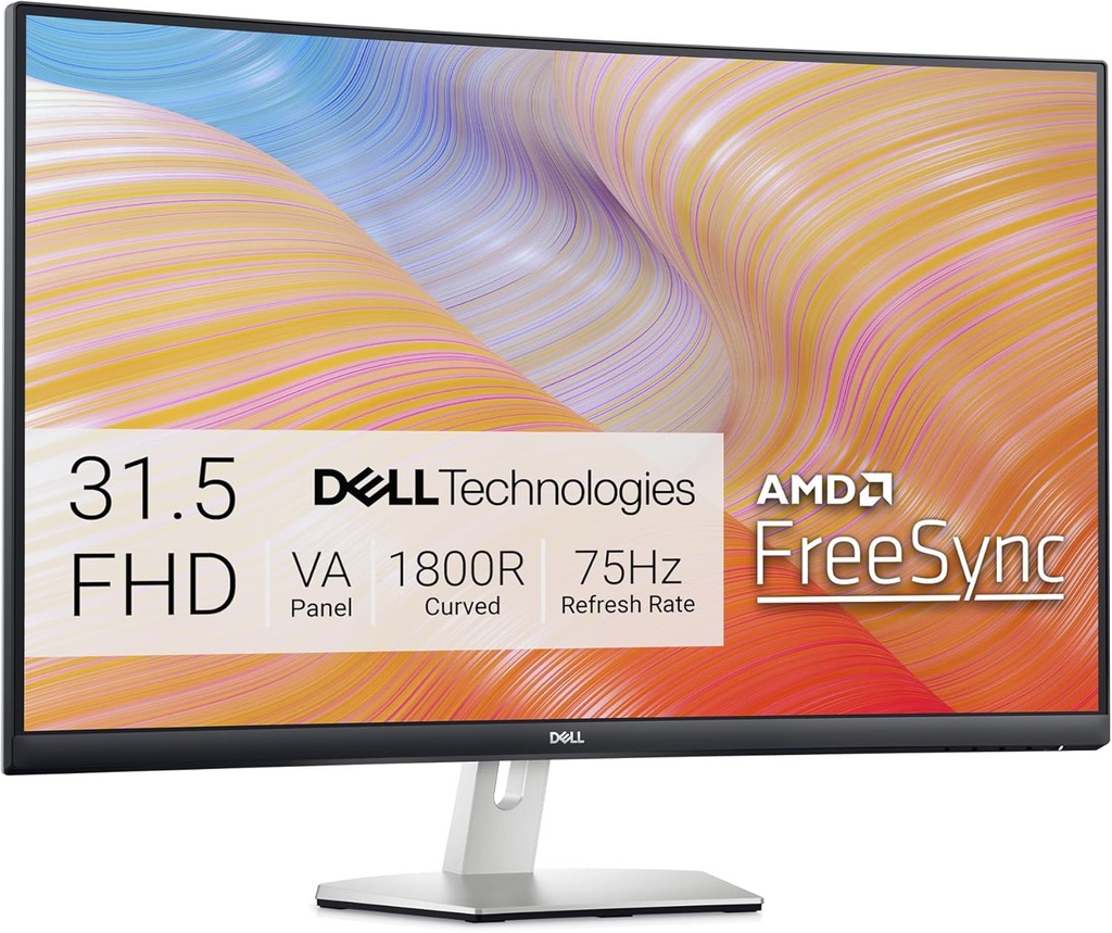 MONITOR LED CURVO DELL VGA/HDMI 31.5" MODELO S3222HN