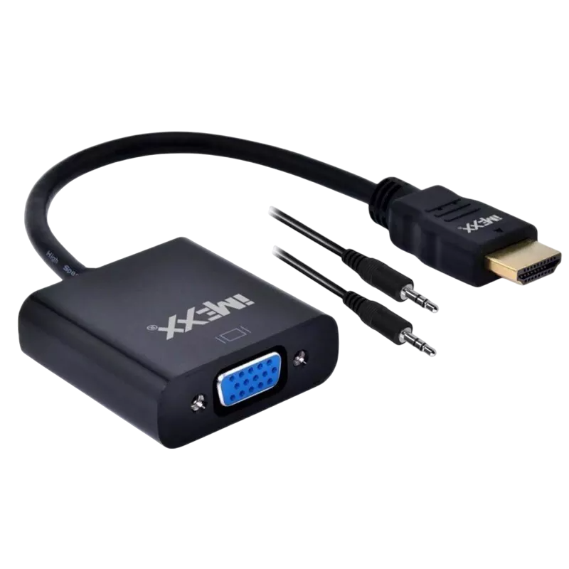 ADAPTADOR IMEXX HDMI A VGA CON AUDIO