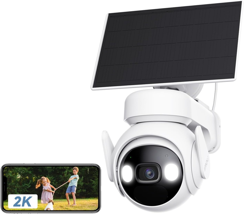 CAMARA INALAMBRICA SOLAR IMOU CELL PT LITE FULL COLOR IPC-K9ECN-3T0WE/FSP12-TYPEC CRUISER PANEL 3MP GIRATORIA EXTERIOR