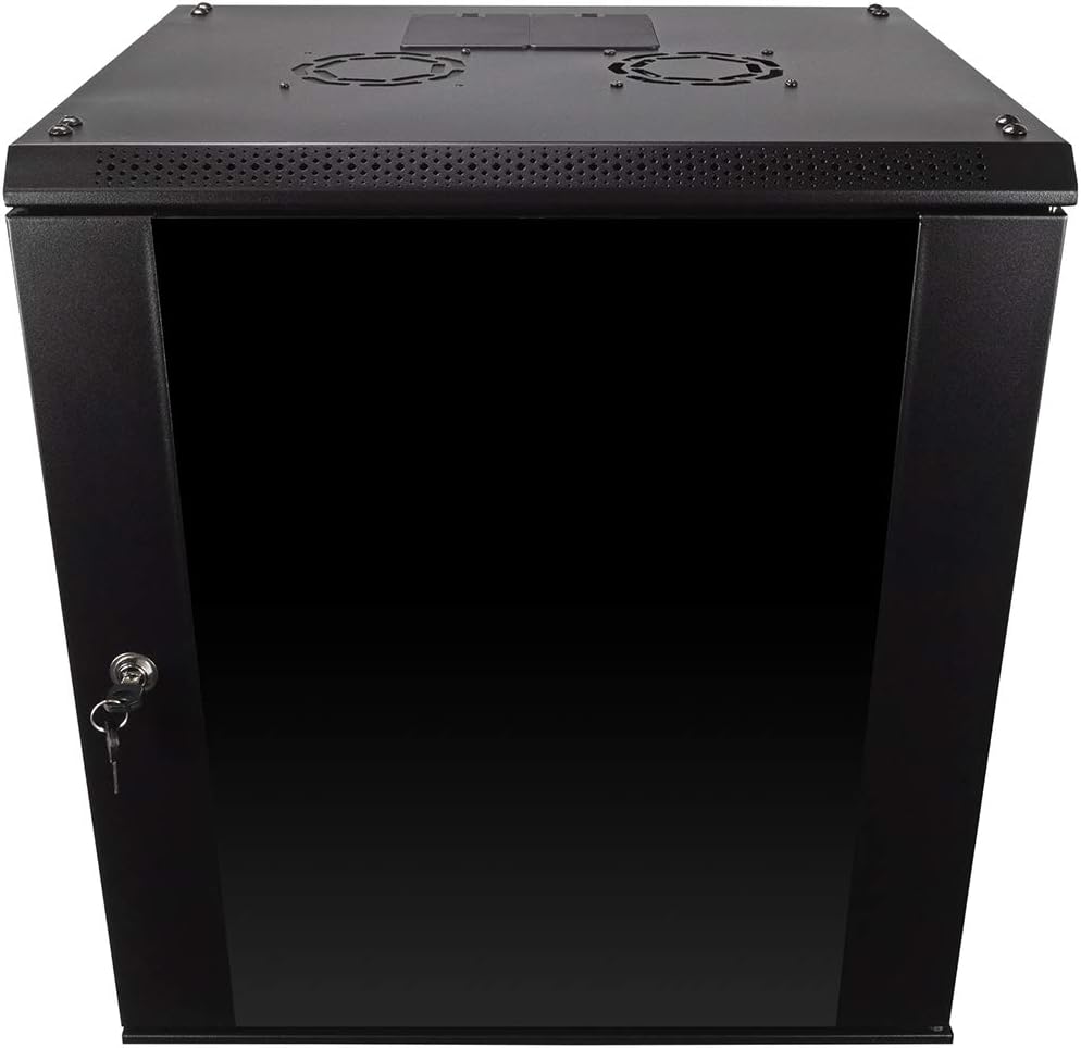 RACK CERRADO TIPO GABINETE DE PARED 18U METALNET