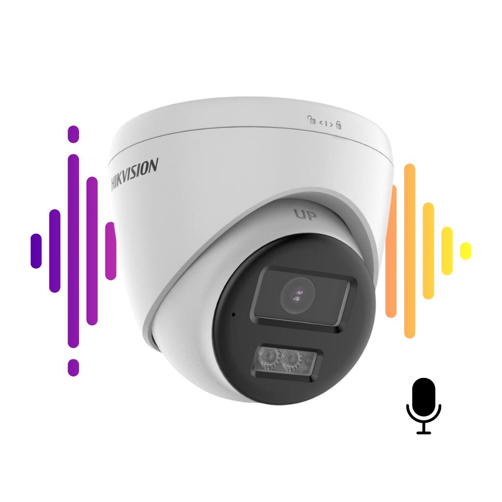 CAMARA DOMO HIKVISION 2MP 1080P SMART HYBRID LIGHT -AUDIO DOS VIAS- MIC SPEAKER- METALICO IP67- DS-2CE78D0T-LTS