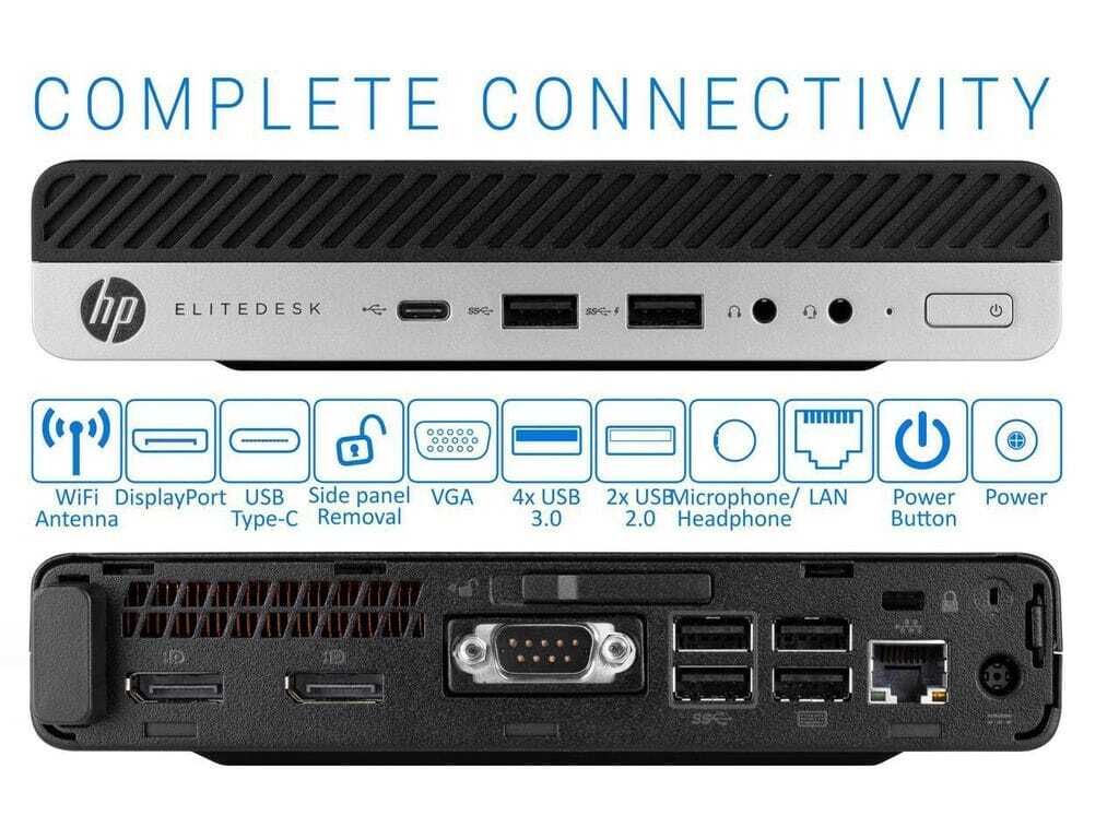 COMPUTADOR I5 6TA GEN 08GB RAM DISCO HP ELITEDESK 800 G3 2.90GHZ I5-6500 REPOTENCIADO