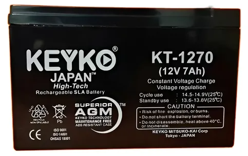 BATERIA KEYKO 12V VOLTIOS 7.0 AH