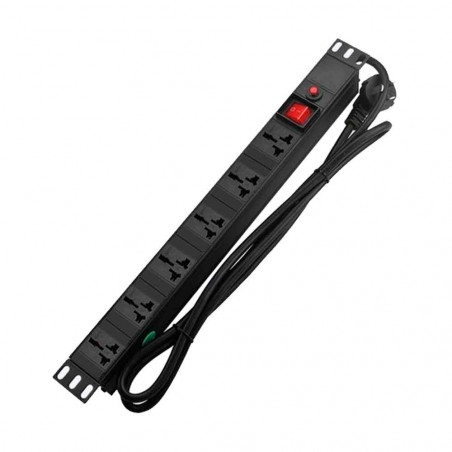 [PDU-8-15A] PDU REGLETA ELÉCTRICA PARA RACK 8 TOMAS WIREPLUS