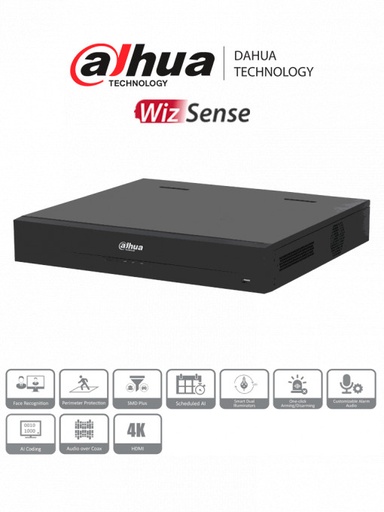 [DH-XVR5116H-4KL-I3] DVR 16 CANALES DAHUA 4K DH-XVR5116H-4KL-I3 WIZSENSE HD