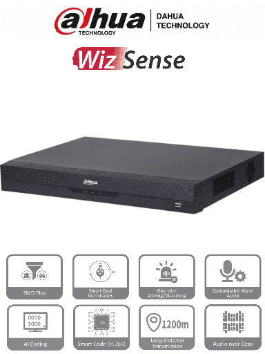 [DH-XVR4232AN-I] DVR 32 CANALES DAHUA 1080P DH-XVR4232AN- I(V2.0) WIZSENSE HD