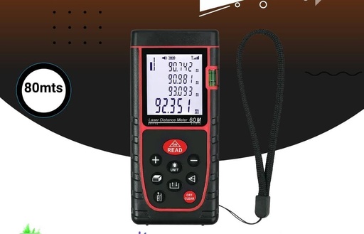 [FB-LM03] CINTA METRICA MEDIDOR DE DISTANCIA LASER PANTALLA DIGITAL, HASTA 80MTS