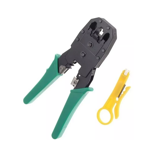 [PONCHADORA-PELACABLE] KIT PONCHADORA CON PELA CABLE RJ45, RJ09 y RJ11 CAT5 CAT6 CAT7