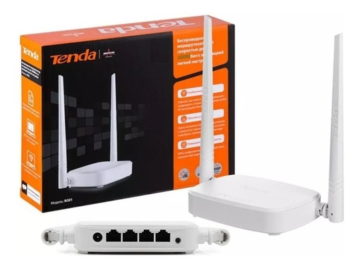 [N301] ROUTER INALAMBRICO TENDA N300 N301 V2.0 2 ANTENAS
