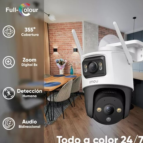 [IPC-S7XN-6M0WED] CAMARA INALAMBRICA IMOU IPC-S7XN-6M0WED 6MP (3MP/3MP) EXTERIOR DOBLE LENTE FIJO Y 360°
