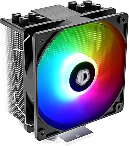 [SE-214-XT-COOLER] ENFRIADOR DE AIRE CPU NEGRO 4 Heatpipes  ARGB SINCRONIZACION DE LUZ CON PLACA BASE (CONECTOR DE 5 V 3 PINES) VENTILADOR DE CPU PARA Intel/AMD, LGA 1700