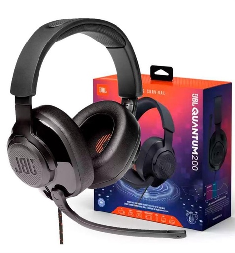 [QUANTUM200] AURICULARES JBL QUANTUM 200 GAMER NEGROS