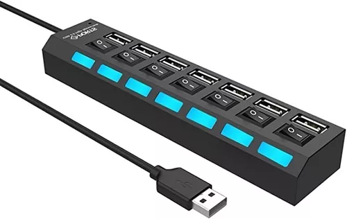 [HUB-7USB] SPLITTER HUB 7 PUERTOS USB 2.0