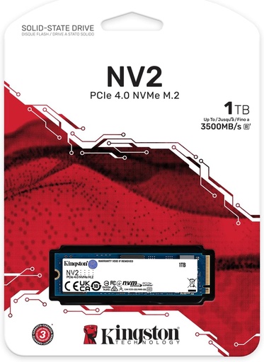[NV2-KINGSTON] UNIDAD DE ESTADO SOLIDO M.2 PCIE 4.0 NVME 1TB NV2 KINGSTON