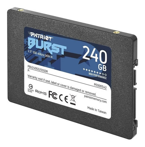 [PATRIOT-240GB] UNIDAD ESTADO SOLIDO SSD 240 GB 2.5 SATA III 6GBPS PATRIOT