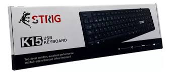 [K15] TECLADO USB STRIG K15 NEGRO