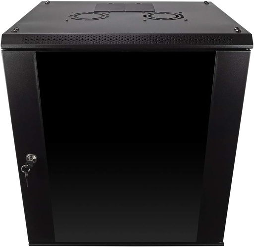 RACK CERRADO TIPO GABINETE DE PARED 18U METALNET