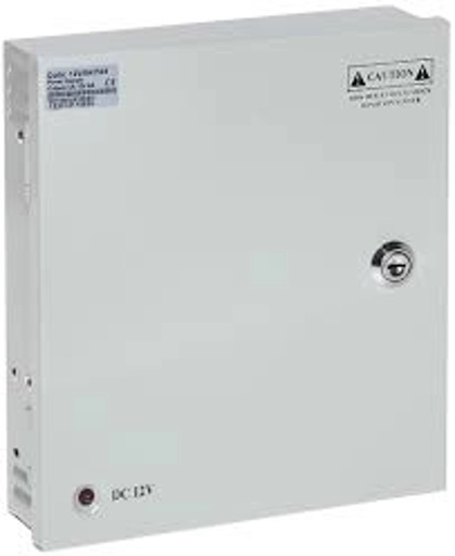 [FUENTE-CENTRAL-10A] FUENTE DE PODER CENTRALIZADA 10A CON CAJETIN 9 PUERTOS