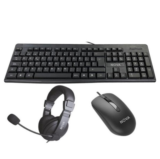 [KB5982U0001C] COMBO TECLADO - MOUSE - AUDIFONOS USB MARVO KB5982U0001C